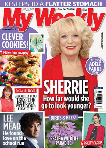 My Weekly cover Feb 24 with Sherrie Hewson