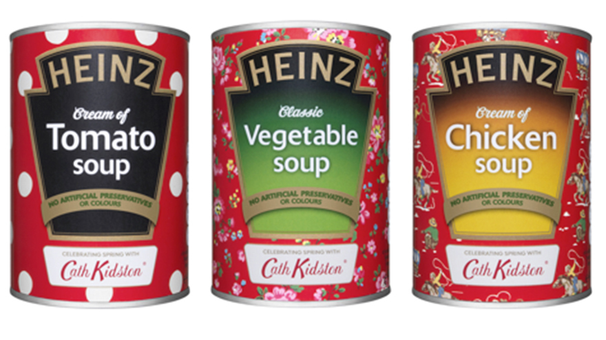 three tins of soup