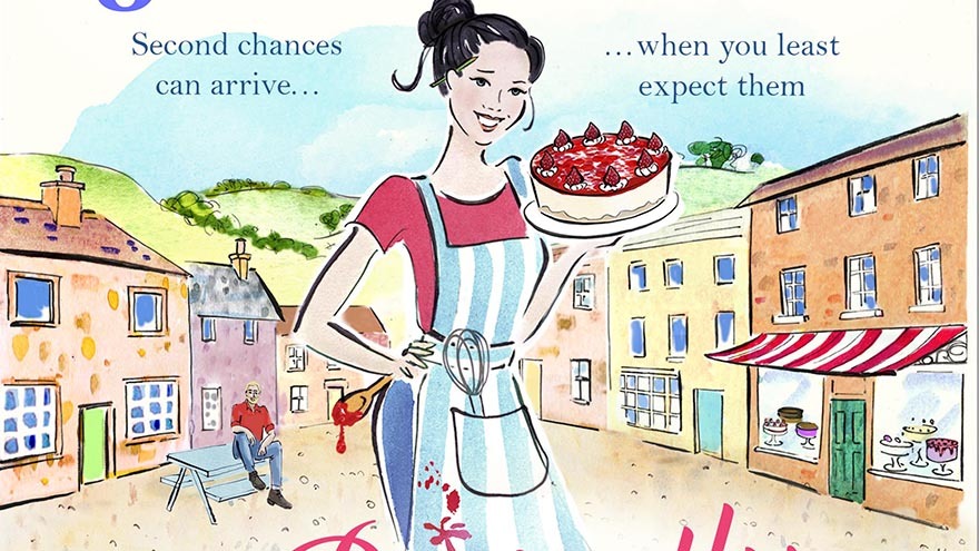 the perfectly imperfect woman, cartoon of woman holding cheesecake