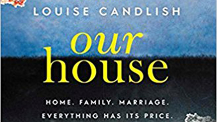 close-up of our house book cover