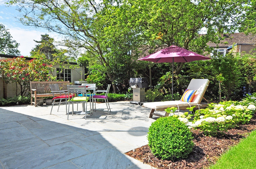 Lovely seating in a garden