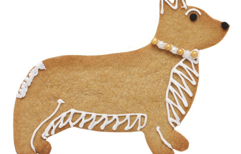 Corgie dog shaped cookie