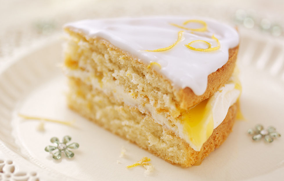 Lemon cake slice