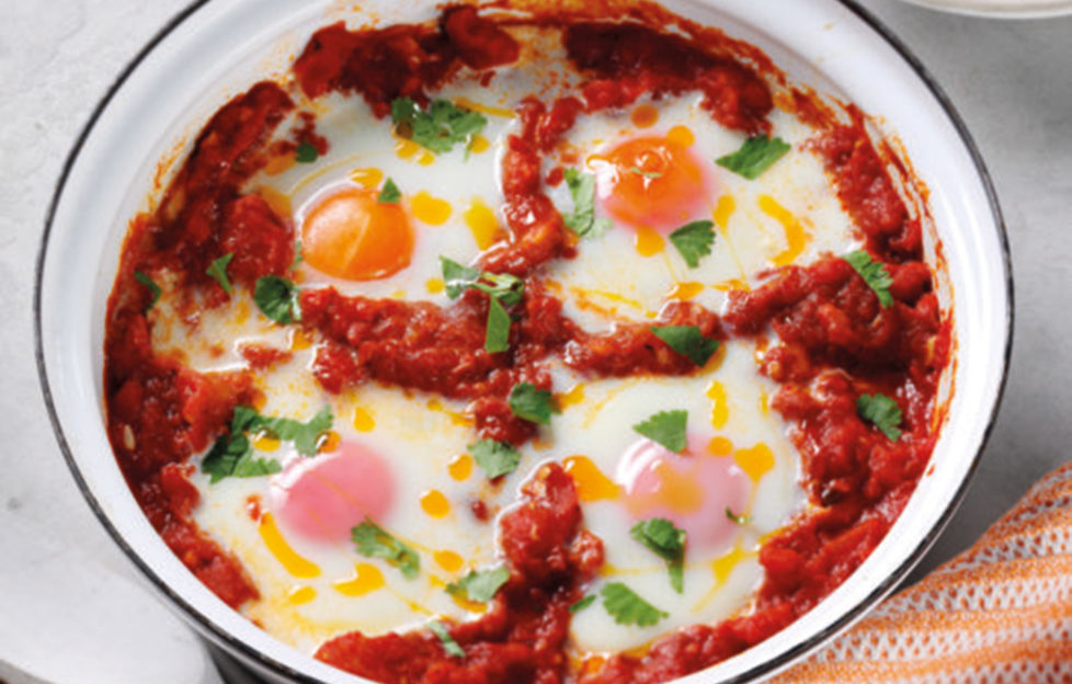 Harissa Baked Eggs