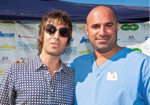 PupAid founder Marc Abraham with Liam Gallagher at last year's event