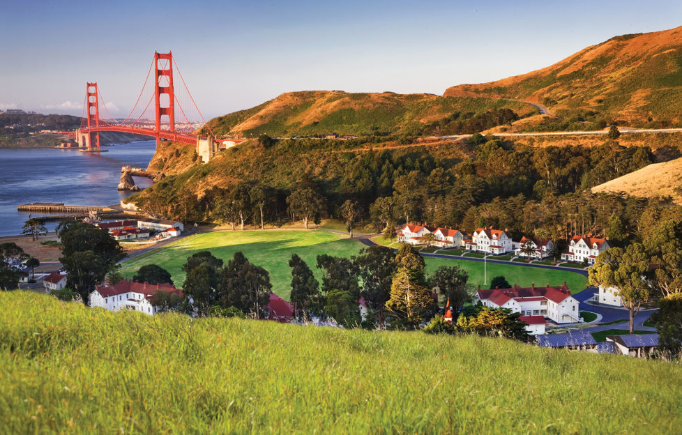 The view from Cavallo Point Lodge Hotel