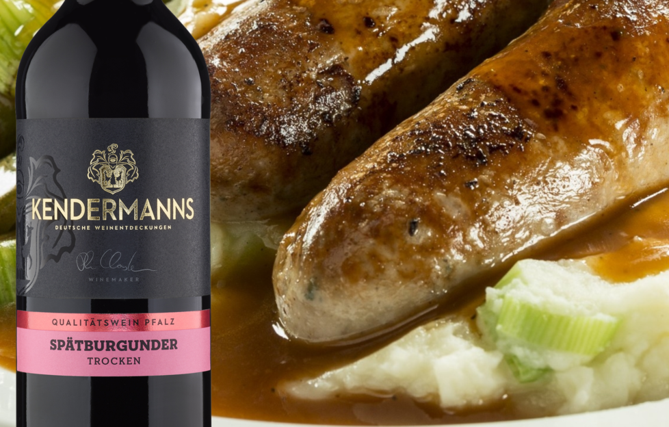 Kenderman's red wine with delicious sausage