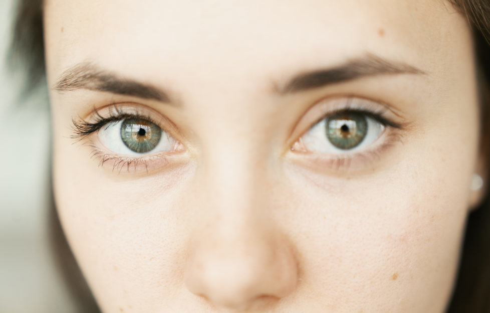 Close up of a woman's eyes