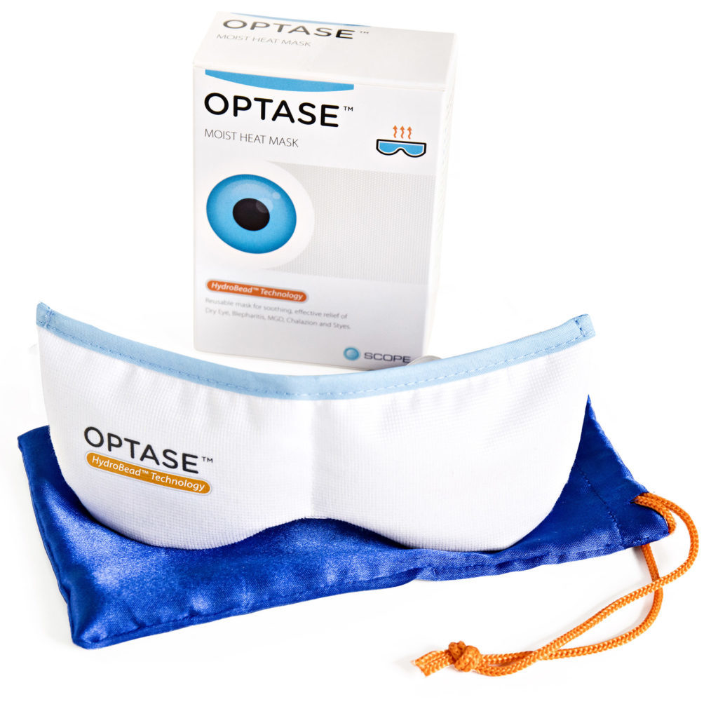 Optase brand heated eye mask