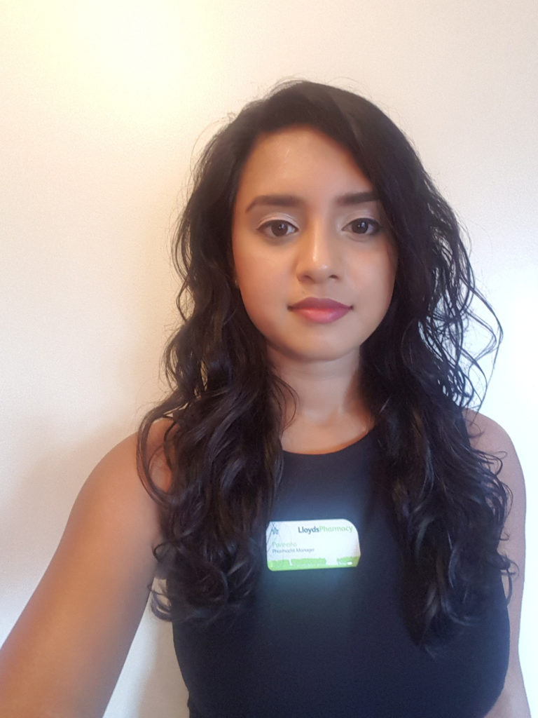 LloydsPharmacy Pharmacist, Pareena Patel 