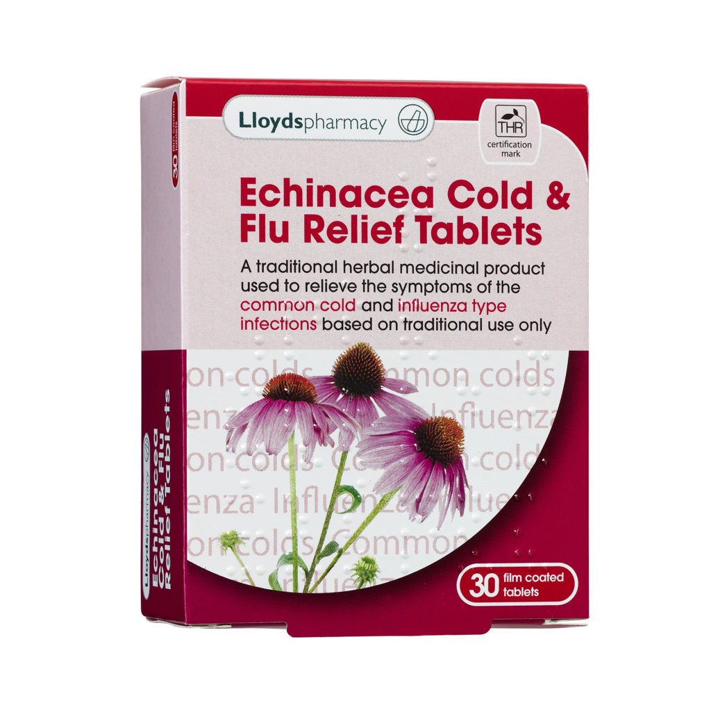 Lloyds Echinacea Cold & Flu Relief Tablets