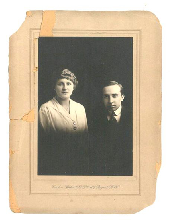 Irma and Georges' Wedding Day, 1917