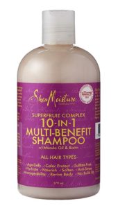 SheaMoisture Superfruit Complex 10-in-1 Multi-Benefit Shampoo, £10, Boots and boots.com