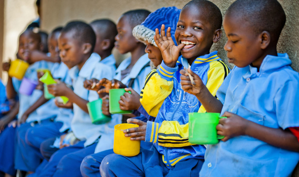 Your donations can make a world of difference to hungry children Pic: Chris Watt