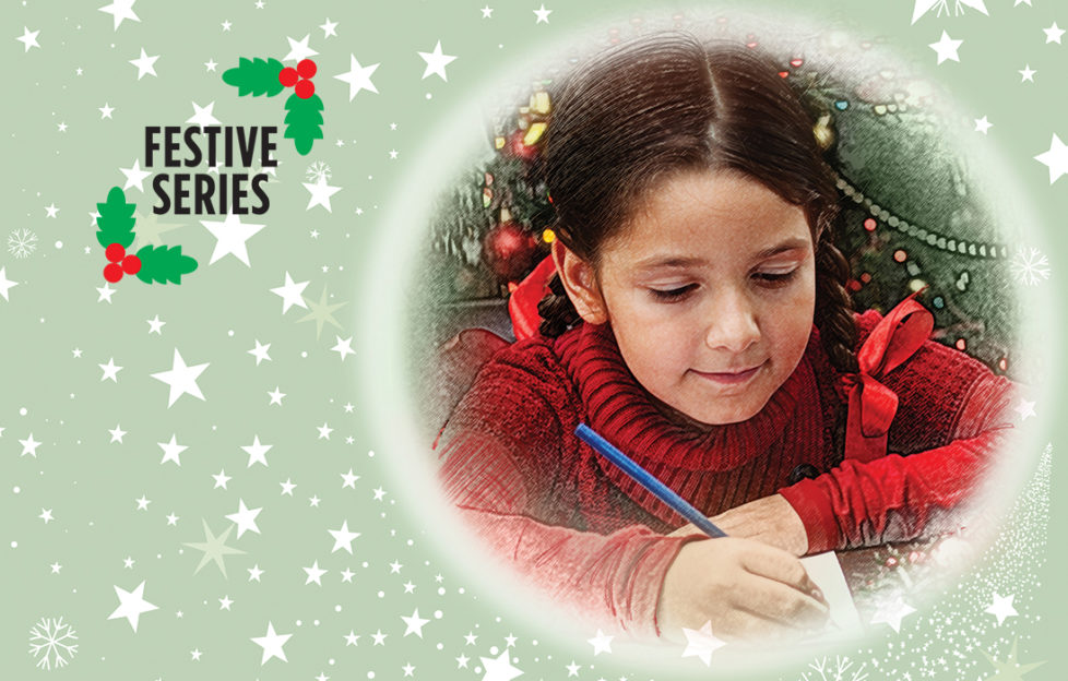 A little girl writing to Santa Illustration: Istockphoto, Mandy Dixon