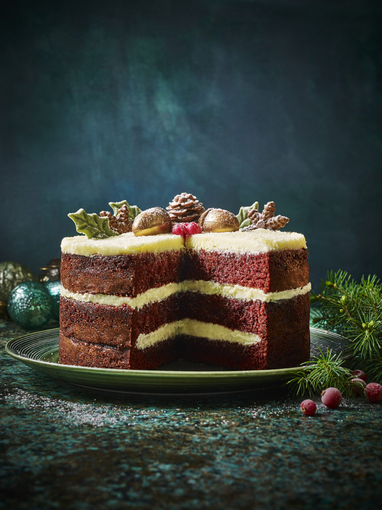 Festive chocolate cake