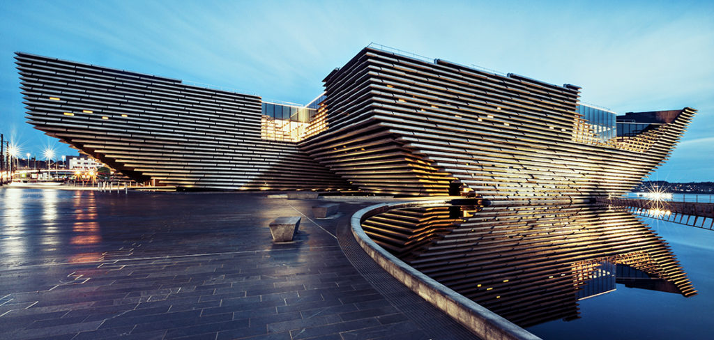 V&A Dundee, designed by Japanese architect Kengo Kuma