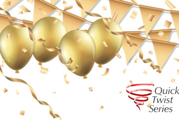 Gold balloons and banners Illustration: Istockphoto