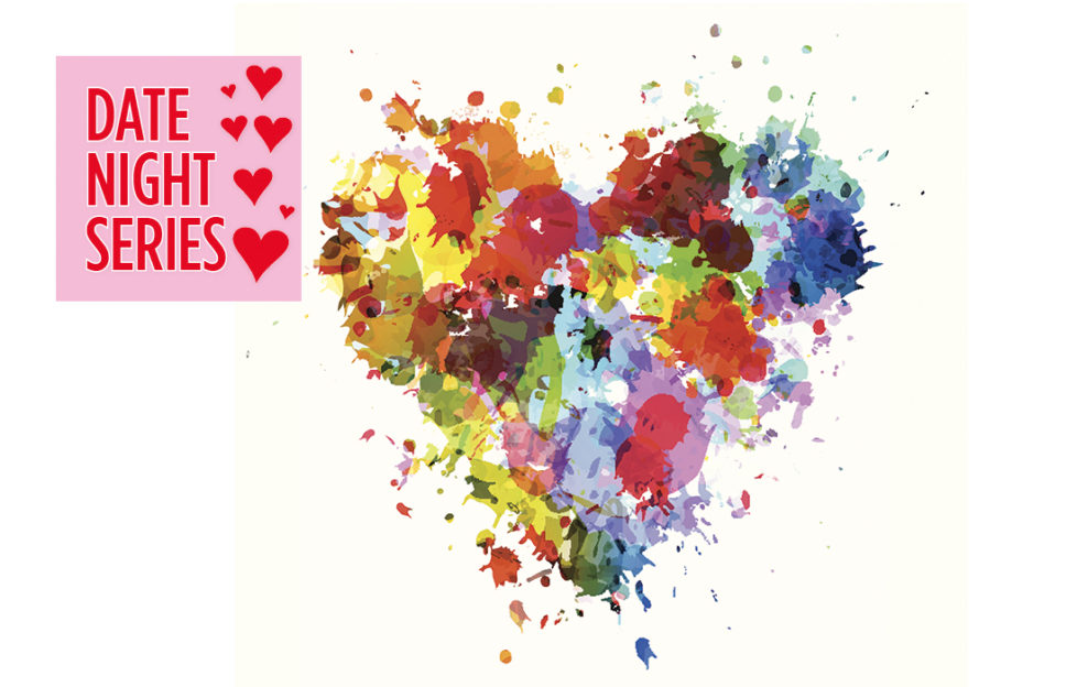 A heart illustration made with paint and flower shapes Illustration: Istockphoto