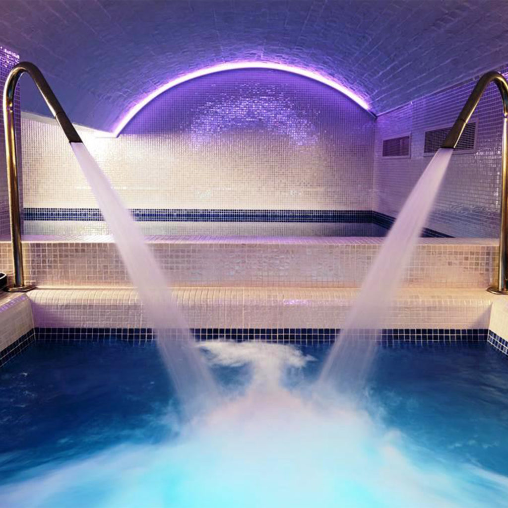Underground spa with pool, jets and curved ceiling at Bristol Harbour Spa