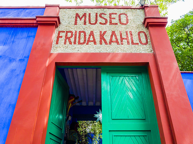 Entrance of Frida Kahlo Museum (also known as the Blue House - La Casa Azul), Coyoacán borough, Mexico City Pic: Istockphoto