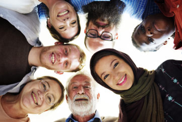 People of different ages and nationalities having fun together. Pic: istockphoto