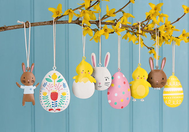 Easter metal decorations