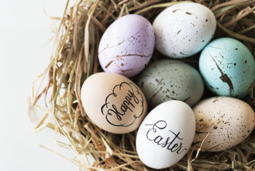 Closeup of easter eggs Pic: Istockphoto