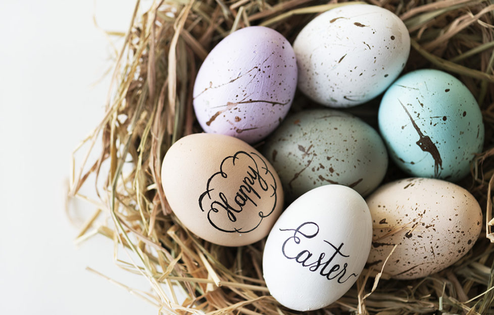 Closeup of easter eggs Pic: Istockphoto