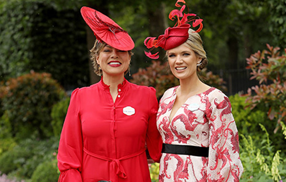 Kate Silverton and Charlotte Hawkins at Royal Ascot June 18 2019