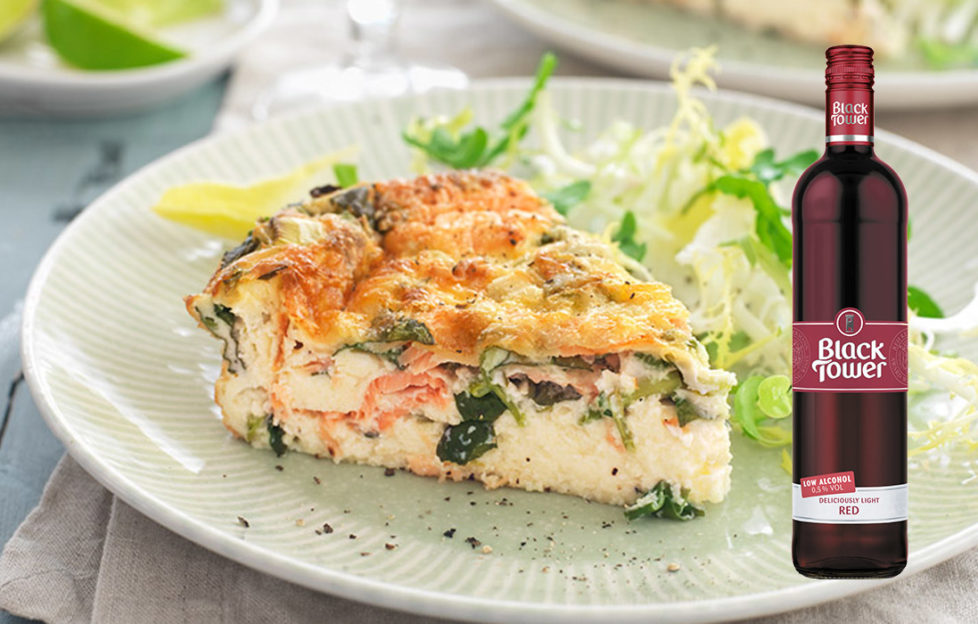 Smoked Salmon Crustless Quiche Pic: Jon Whittaker