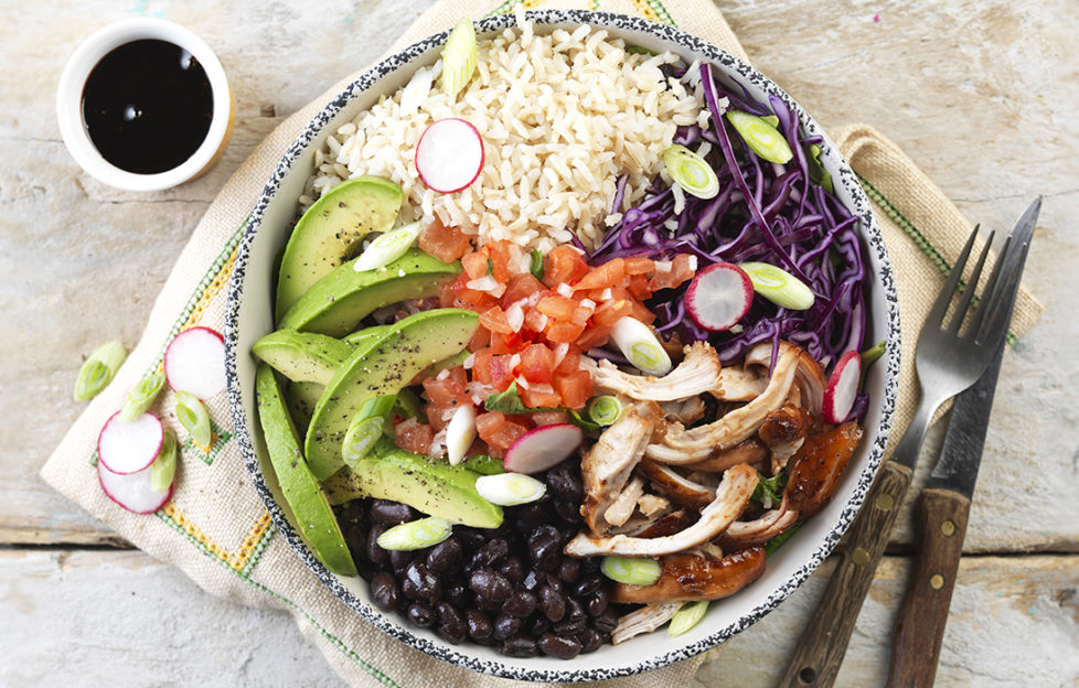 JD Smokey Sweet Pulled Chicken Burrito Bowl