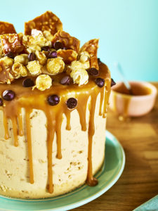 Close up of Peanut Butter Chocolate cake
