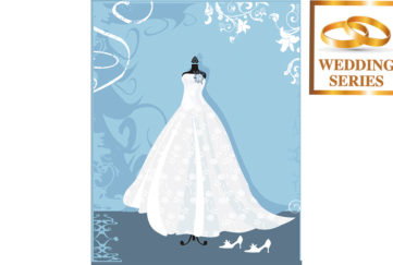 Illustration for My Weekly wedding fictionof wedding dress in shop window