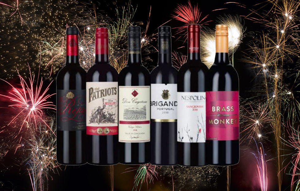 6 red wines with fireworks background Pic: Istockphoto