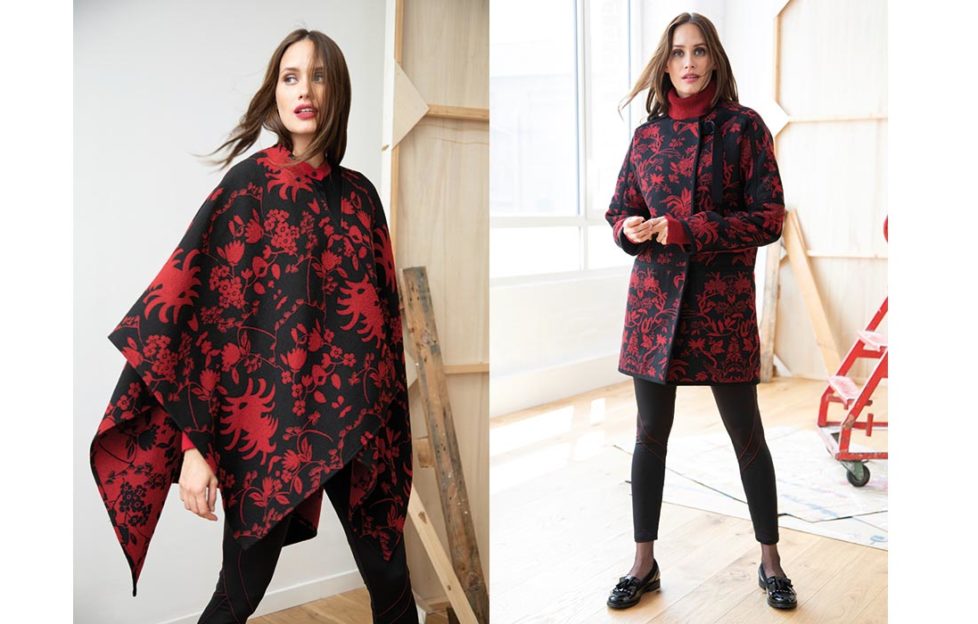 Damart and Christian Lacroix poncho and coat
