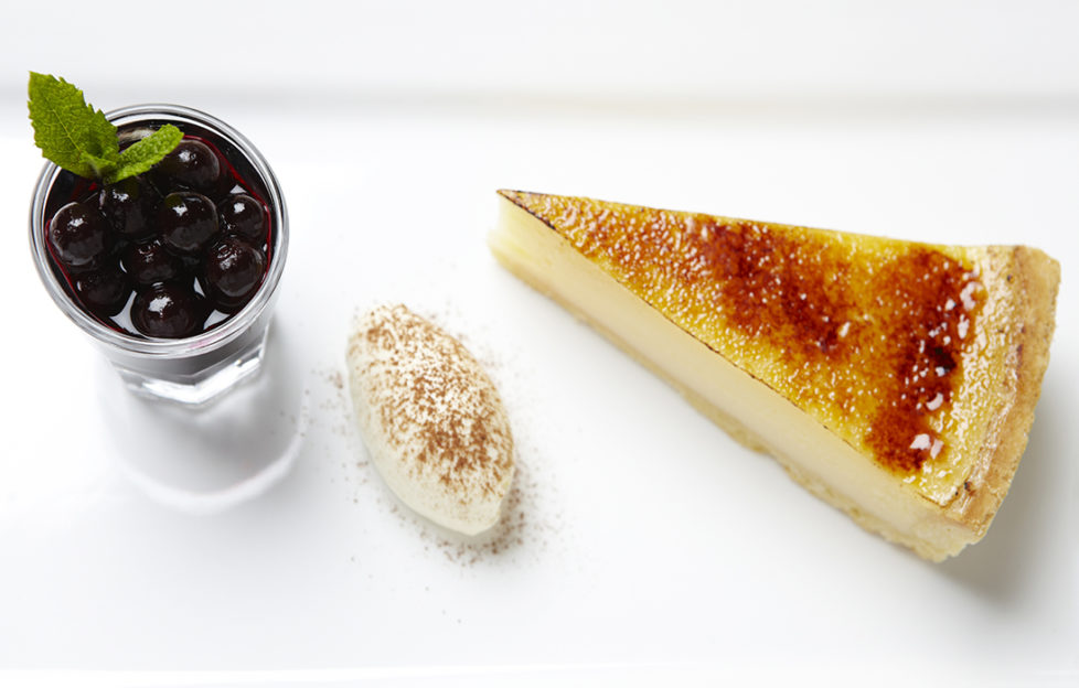 Lemon Tart and blackcurrant compote recipe