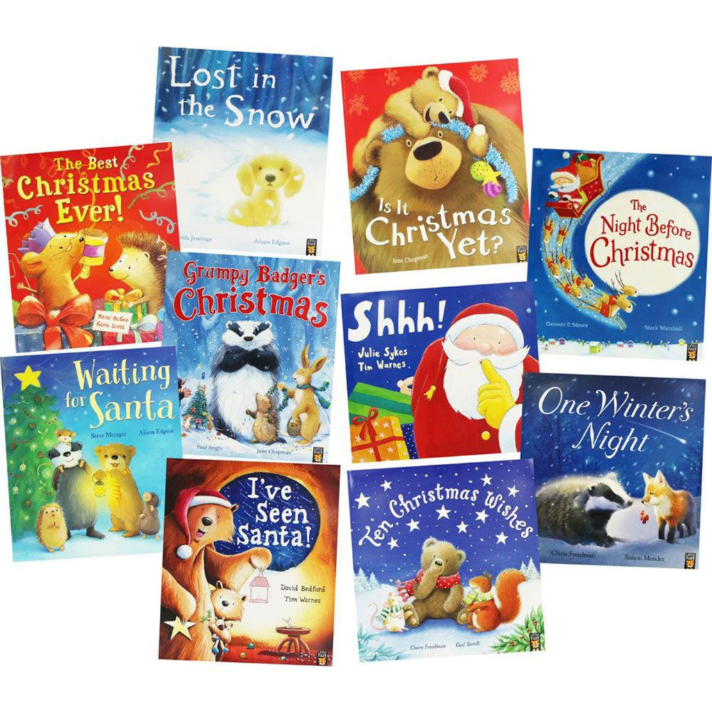 10 children's Christmas picture story books such as I've Seen Santa, many with animal characters