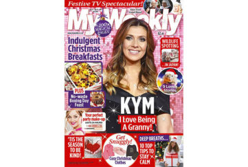 Cover of My Weekly latest issue December 17, 2019, with Kym Marsh and Christmas breakfast recipes
