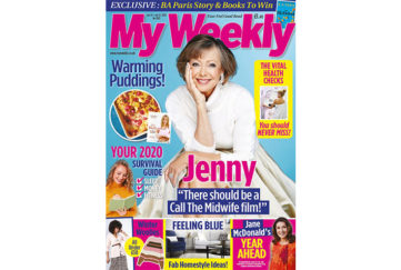 Cover of my weekly latest issue january 14 with Jenny Agutter and warming puddings