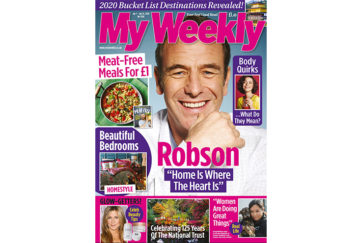 Cover of My Weekly latest issue Jan 7 with Robson Green and Miguel Barclay £1 meals