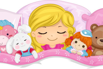 Little girl with soft toys in bed Illustration: Shutterstock