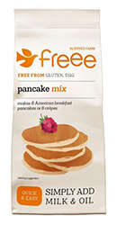 Packet of Doves Farm Freee pancake mix