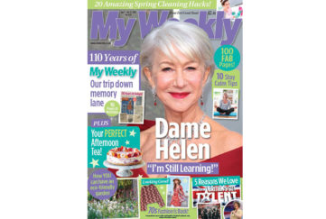 Cver of My Weekly bumper issue April 7, with Dame Helen Mirren, afternoon tea recipes and nostalgia pull out