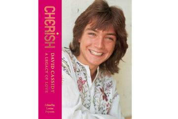 Cover of Cherish, with photo of a young, smiling David Cassidy in white shirt with black and pink embroidery