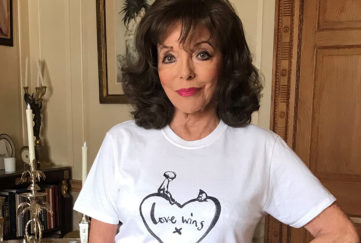 Joan Collins - Love Wins T-shirt