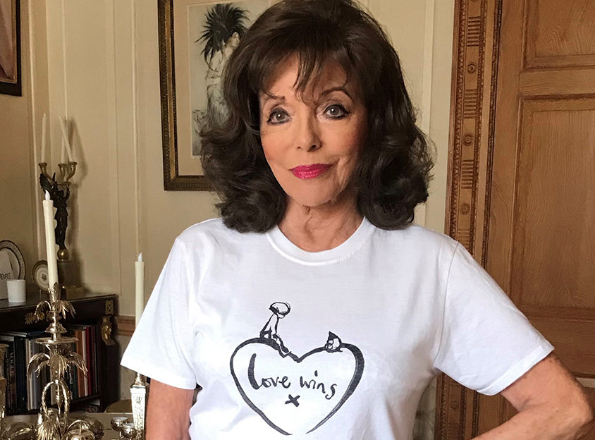 Joan Collins - Love Wins T-shirt