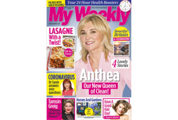Cover of My Weekly latest issue with Anthea Turner and lasagne recipes