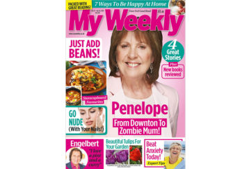 Cover of My Weekly latest issue April 21, with Penelope Wilton and storecupboard cookery