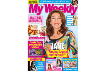 Cover of My Weekly latest issue May 5 with Jane McDonald and breakfast cookery